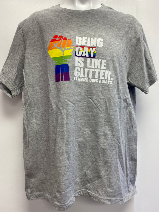 BEING GAY SHIRT GREY ADULT