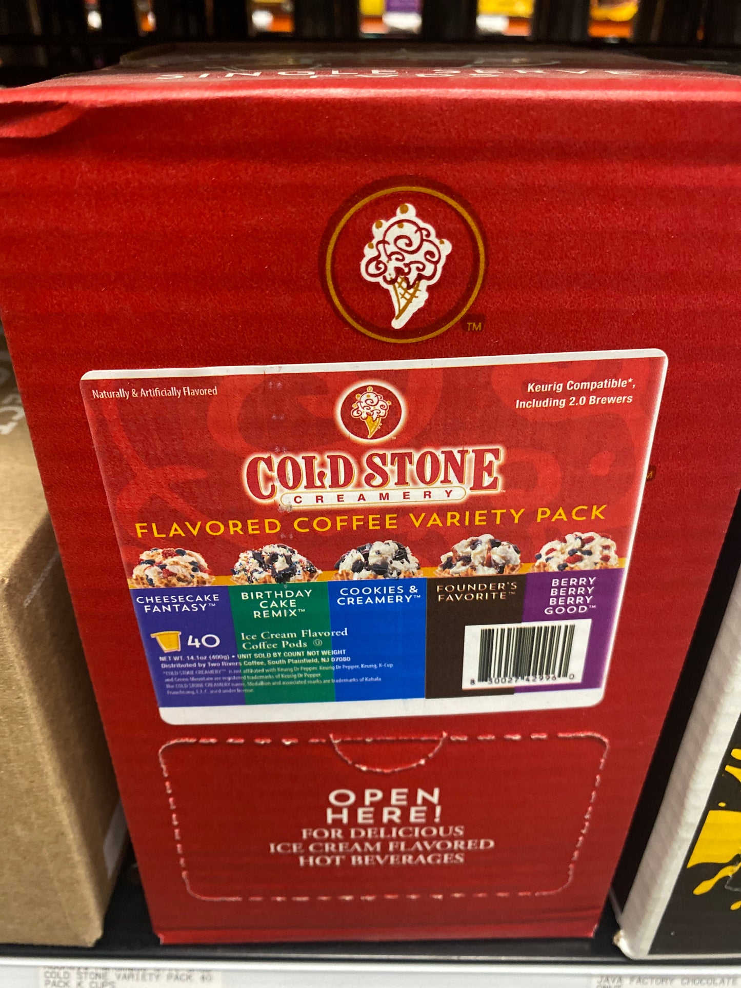 COLD STONE VARIETY PACK 40 PACK K CUPS