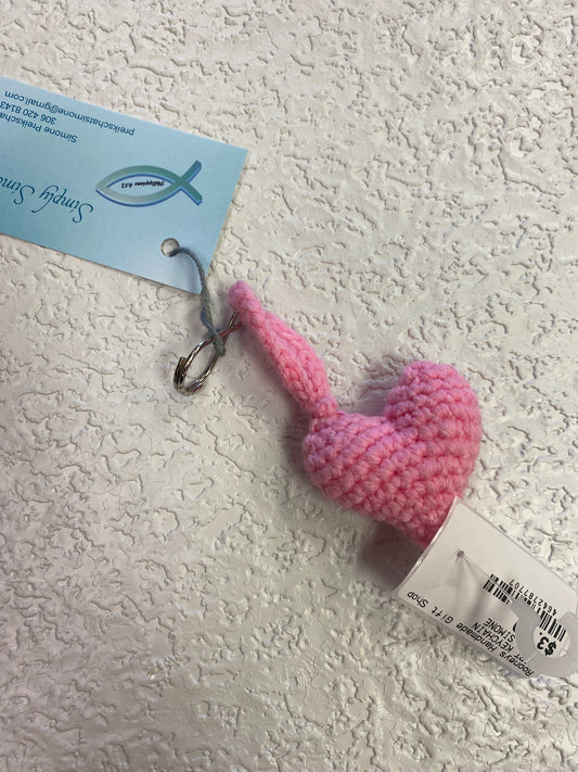 PINK HEART KEYCHAIN