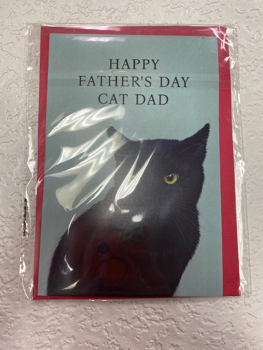 CAT DAD FATHERS DAY CARD
