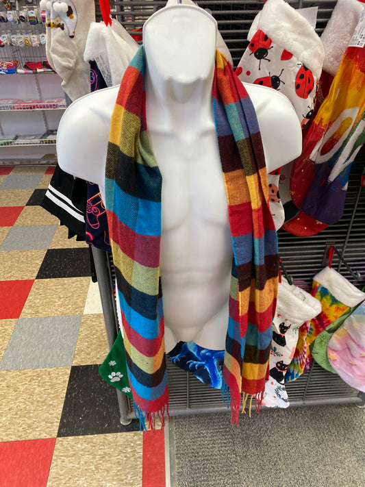 PLAID FLEECE SCARF
