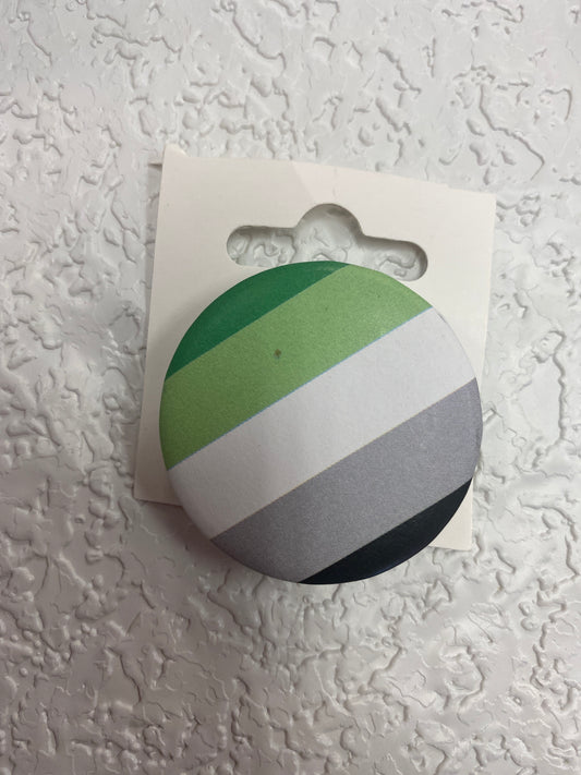 AROMANTIC PRIDE FLAG BUTTON