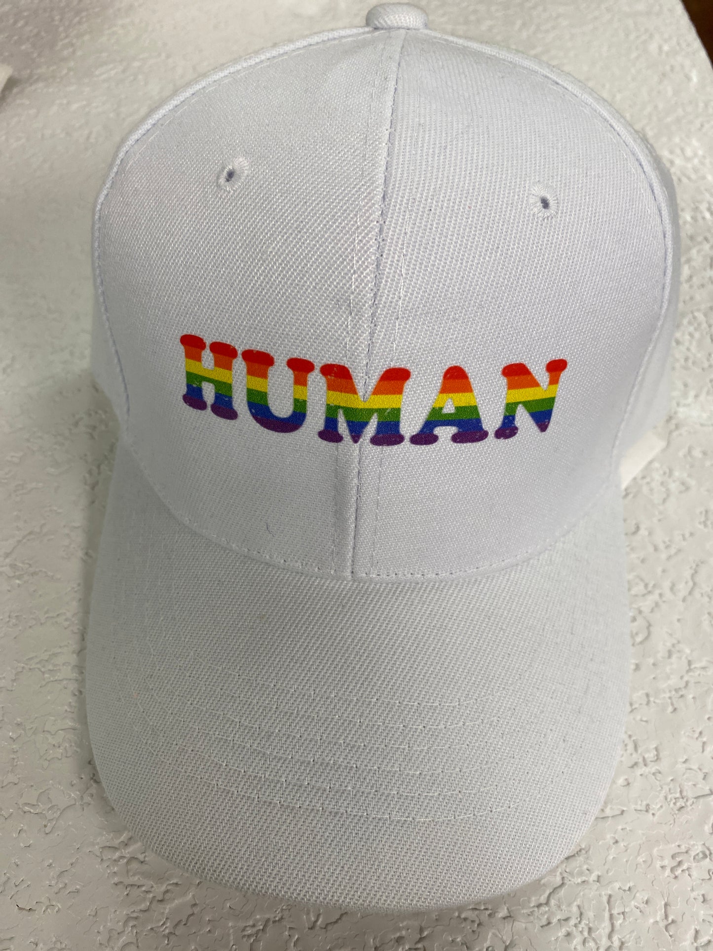 HUMAN PRIDE WHITE HAT