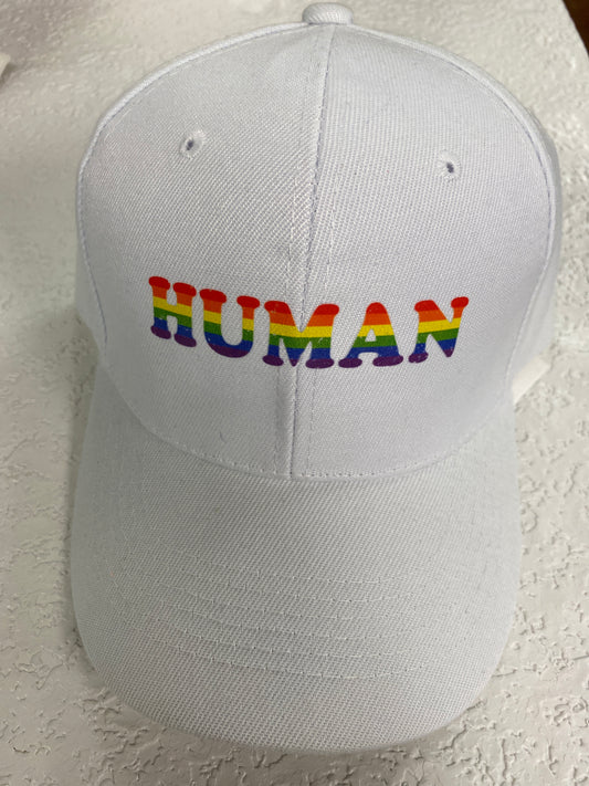 HUMAN PRIDE WHITE HAT
