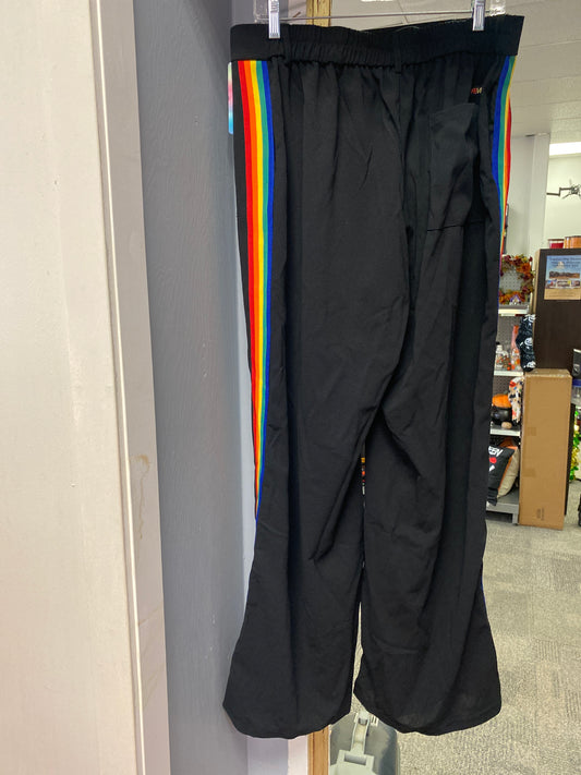 LOOSE TROUSERS WITH RAINBOW STRIPE XL