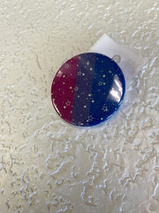 BISEXUAL PRIDE STAR BUTTON