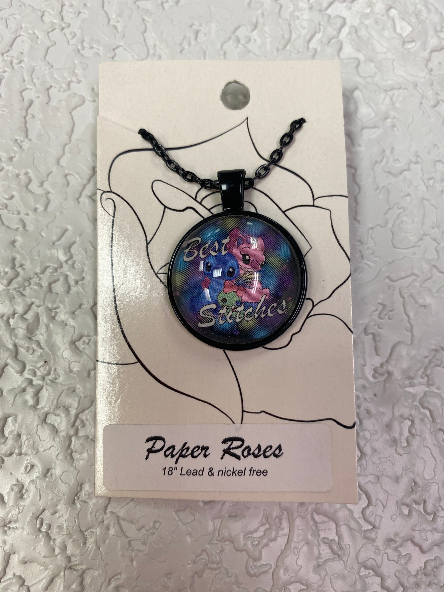 BEST STITCHES BLACK NECKLACE
