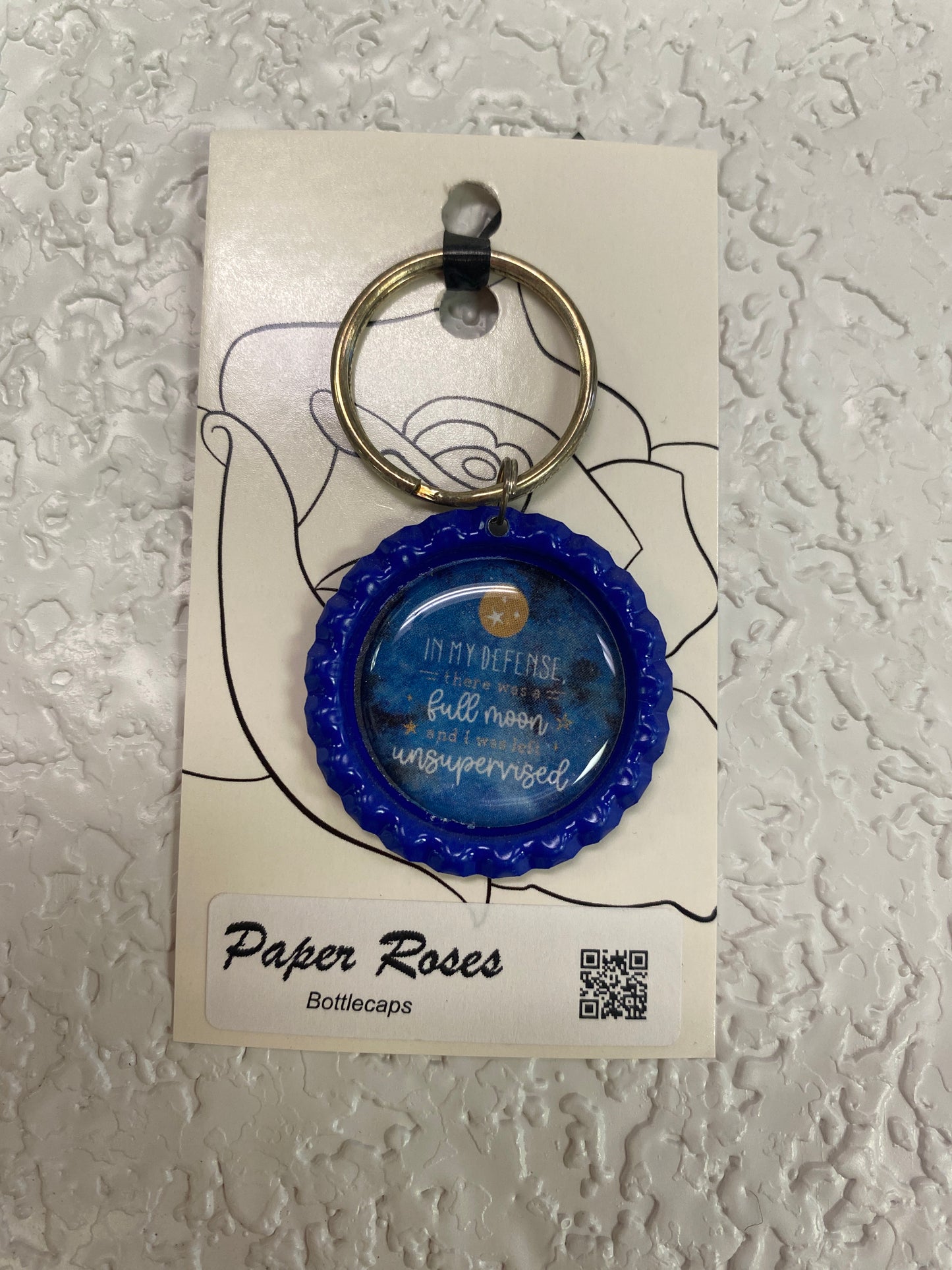 IN MY DEF BOTTLE CAP KEYCHAIN