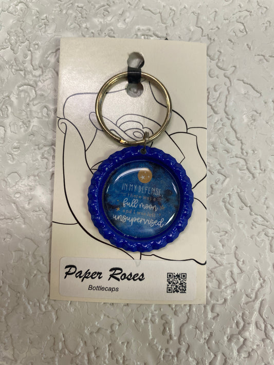 IN MY DEF BOTTLE CAP KEYCHAIN