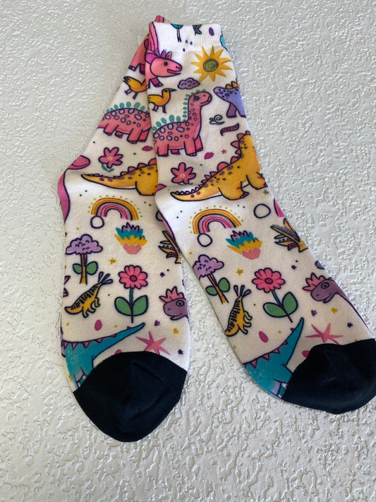 DINO & RAINBOW SOCKS