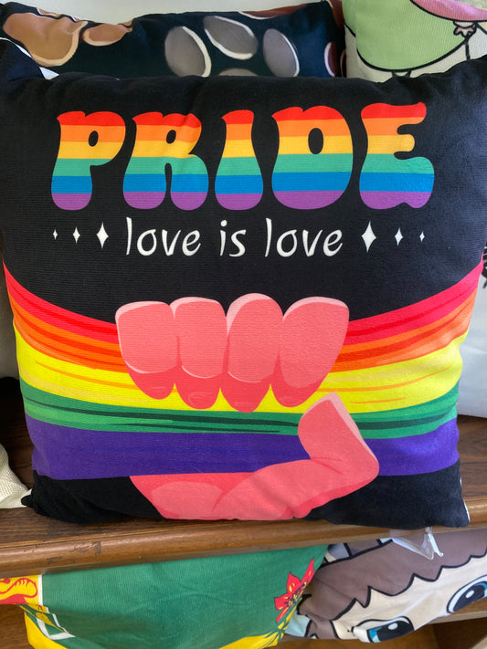 VELVET PRIDE THROW PILLOW
