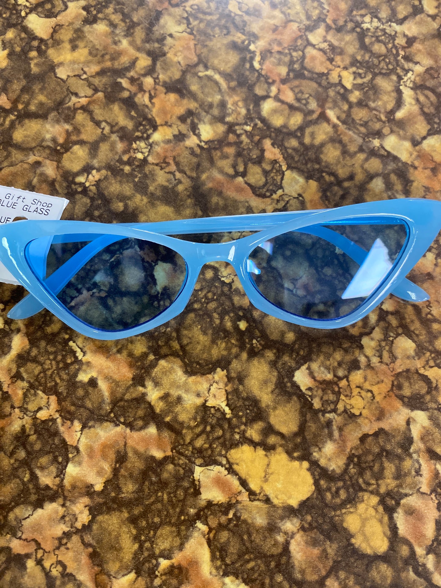 CAT EYE GLASSES FADE BLUE