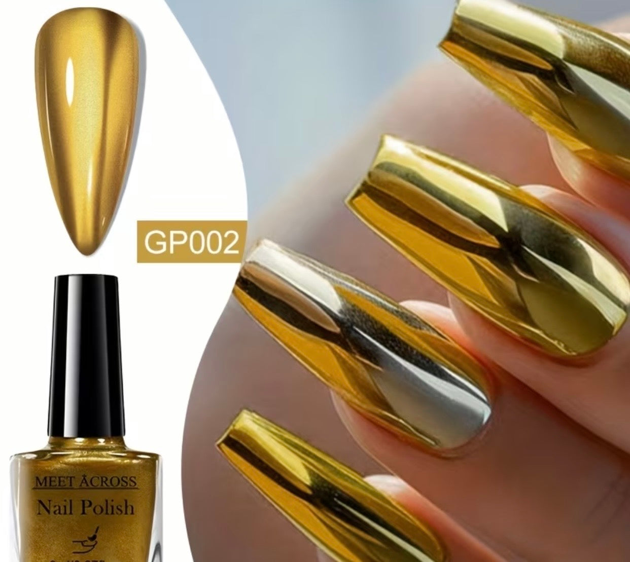 NAIL POLISH METALLIC GOLD