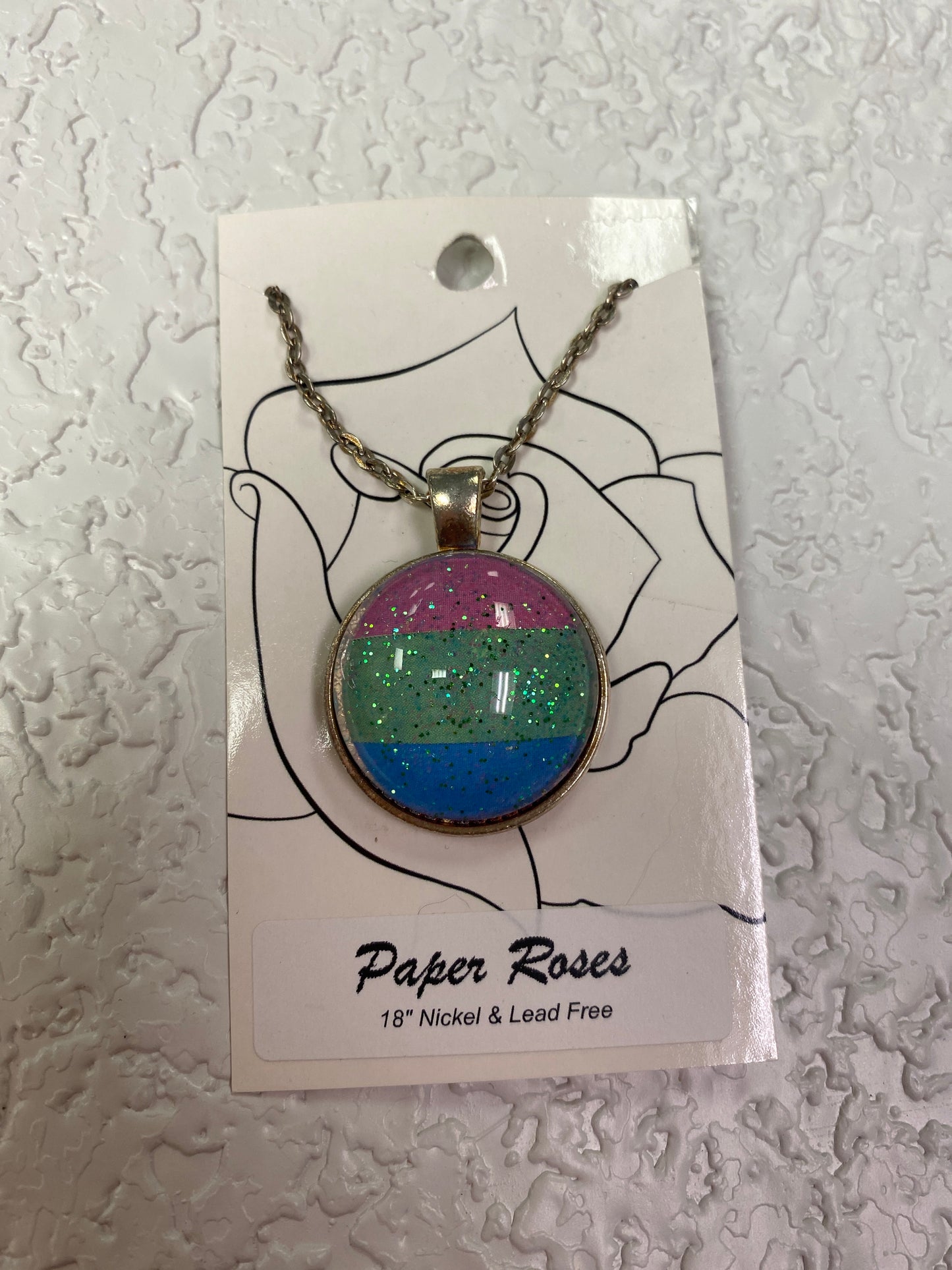 GLITTER PRIDE SILVER NECKLACE