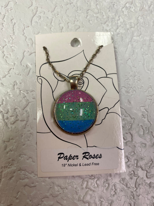 GLITTER PRIDE SILVER NECKLACE