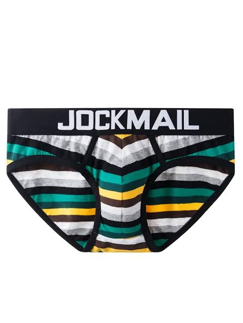 JOCKMAIL GREEN YELLOW STRIPED UNDERWEAR