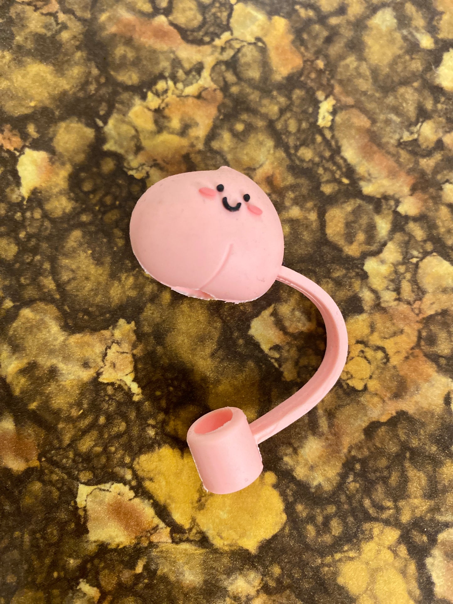 HAPPY PEACH STRAW COVER