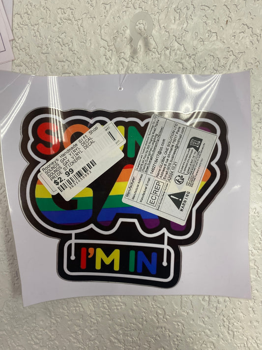 SOUNDS GAY VINYL DECAL