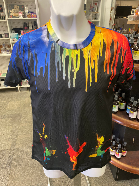 RAINBOW MELT SHIRT ADULT MEDIUM
