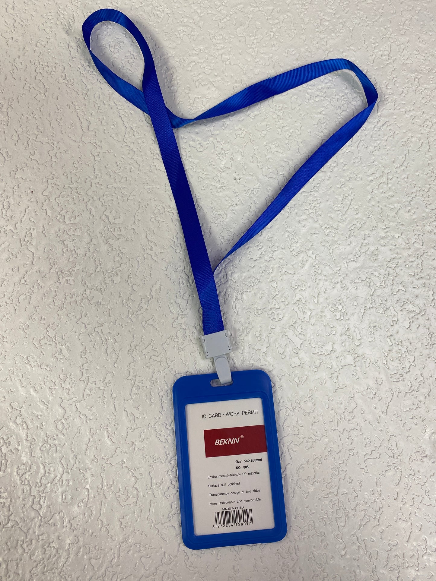 COBALT BLUE BADGE ID HOLDER