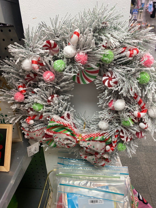 CHRISTMAS CANDY WREATH