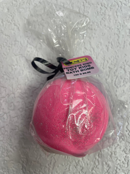 PRINCESS RING TOY KIDS BATH BOMB