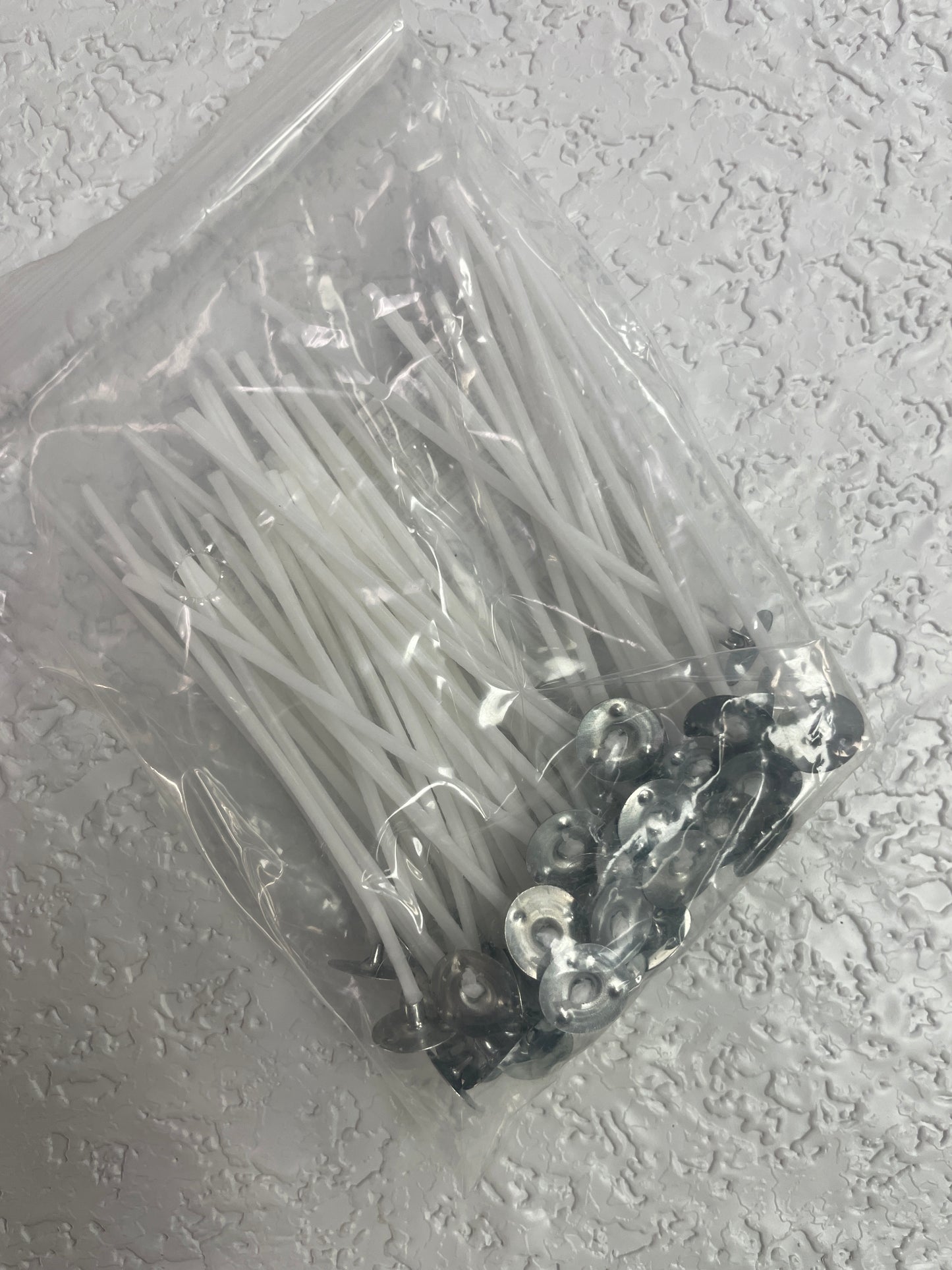 50PK PRE WAXED CANDLE WICKS 3.54 INCHES