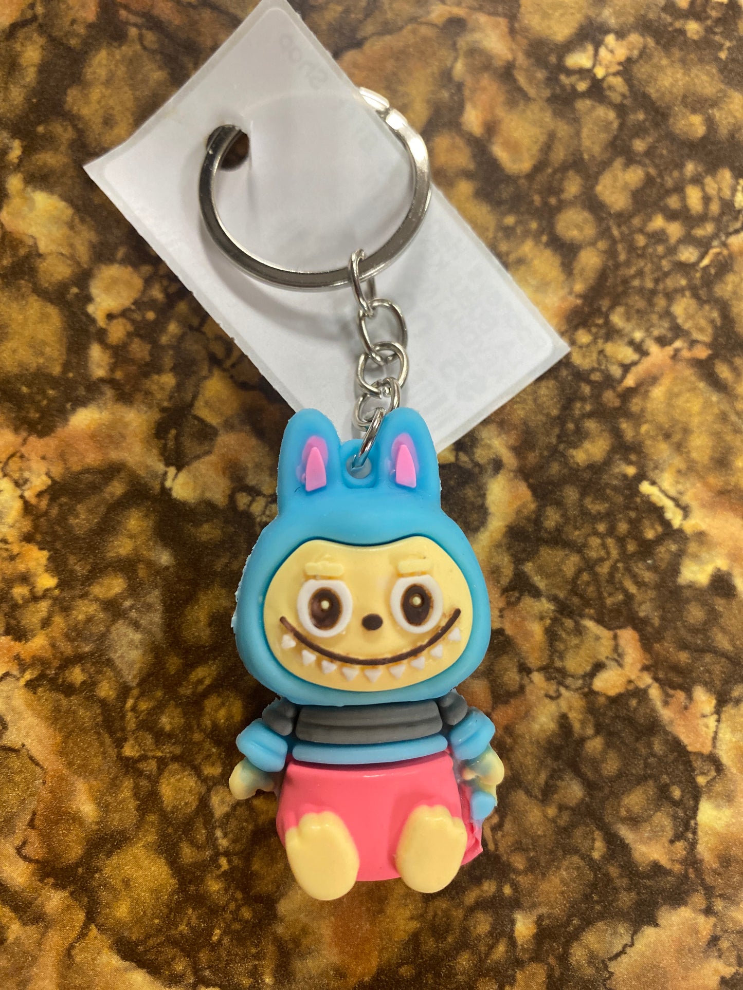 LABUBU LIGHT BLUE KEYCHAIN