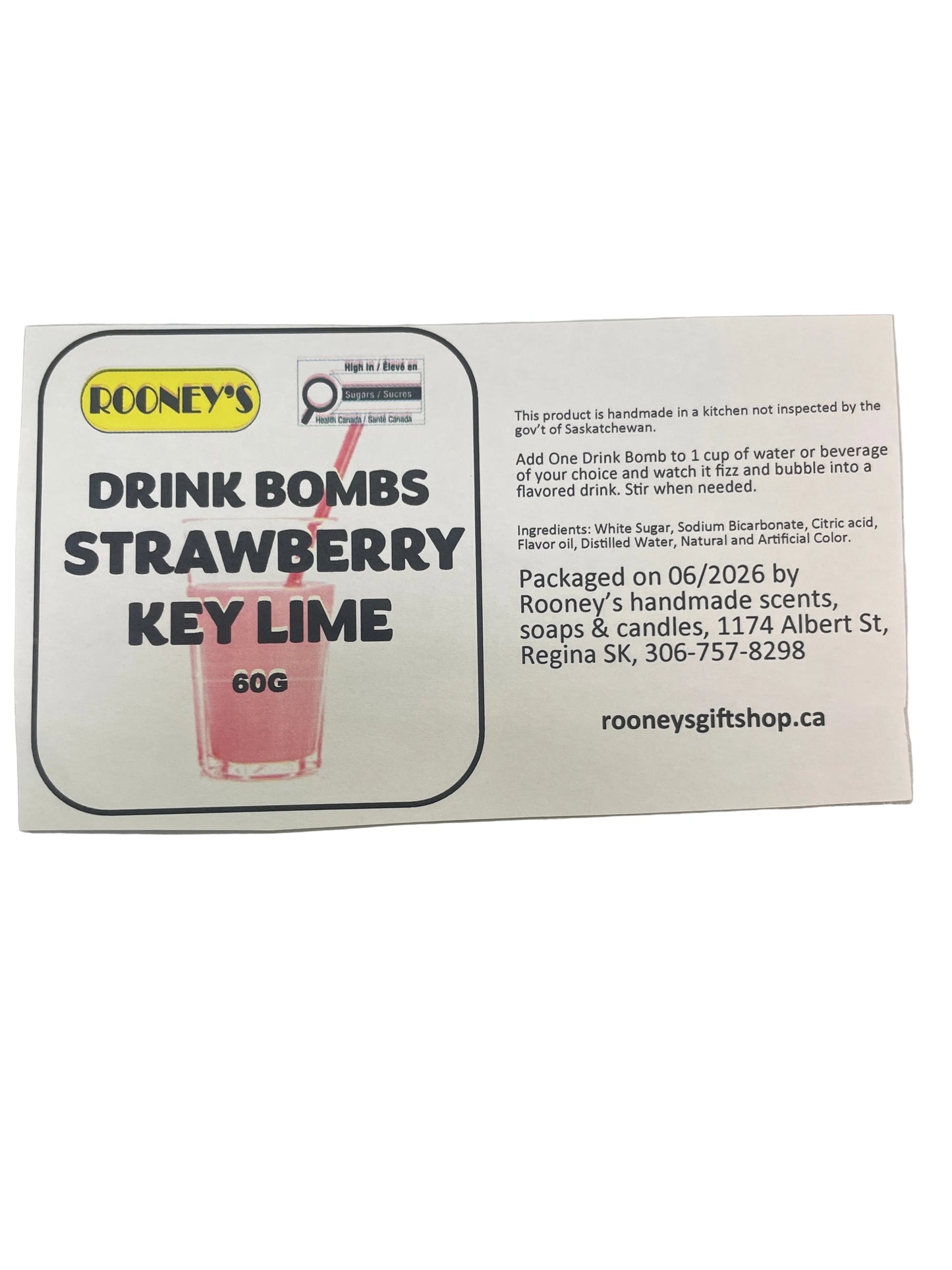 DRINK BOMBS STRAWBERRY KEY LIME 2 PACK