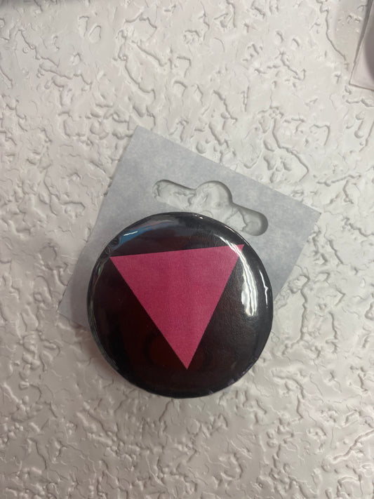 PINK TRIANGLE BUTTON