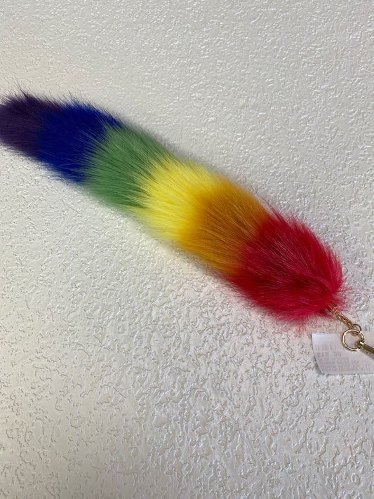 RAINBOW PRIDE FOX TAIL