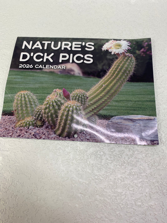 NATURES DICK PICS CALENDAR 2026