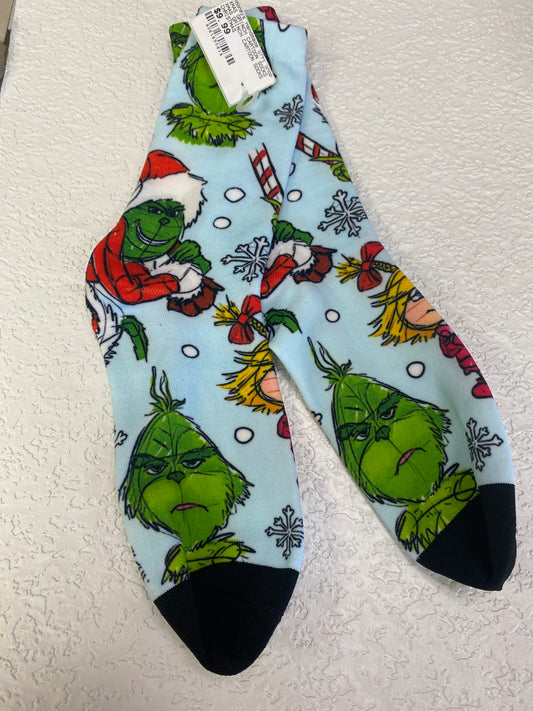 XMAS GRINCH CARTOON SOCKS