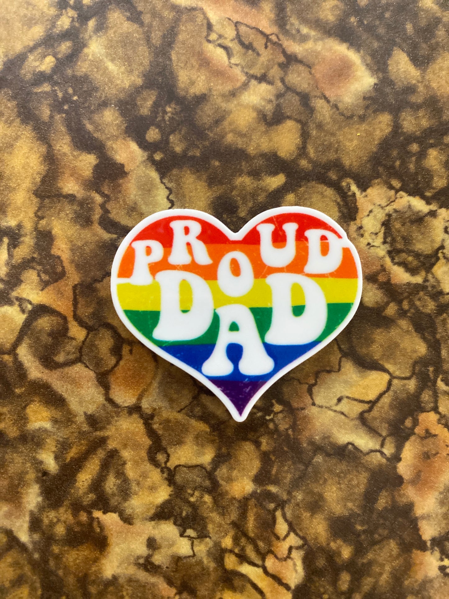 PROUD DAD PRIDE MAGNET SMALL