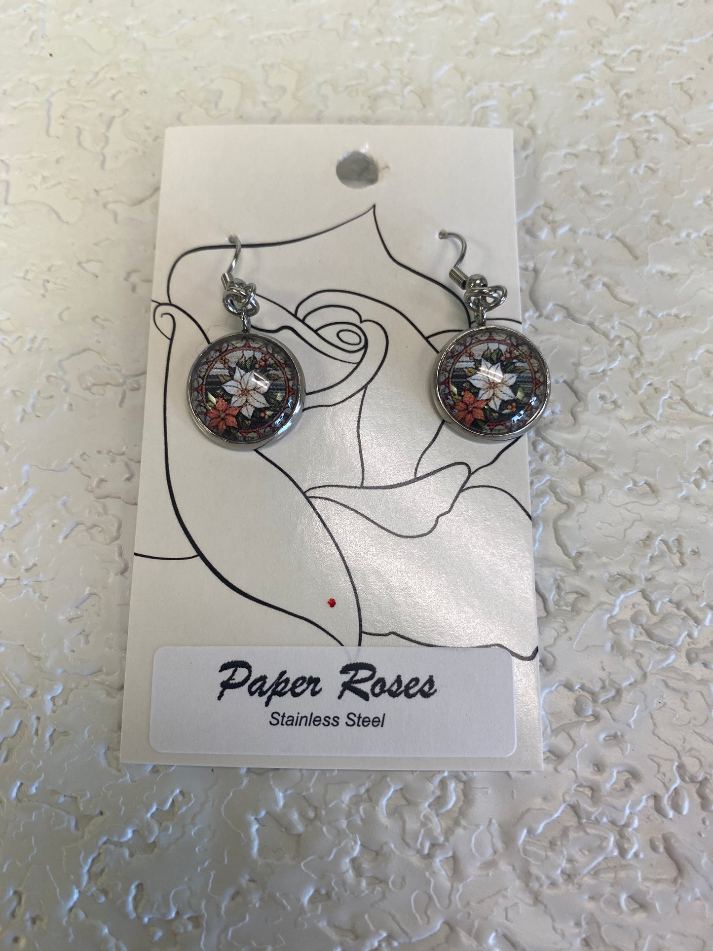 FLOWER SILVER EARRINGS