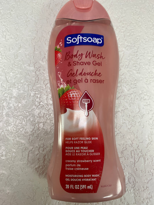 SOFTSOAP BODY WASH & SHAVE GEL STRAWBERRY