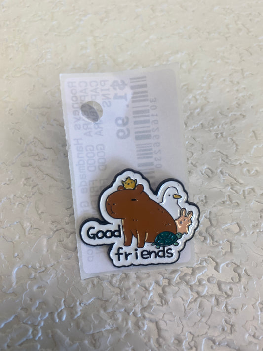 CAPYBARA GOOD FRIENDS PIN