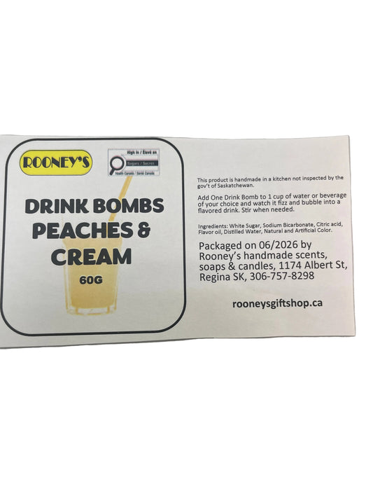 DRINK BOMBS PEACHES & CREAM 2 PACK