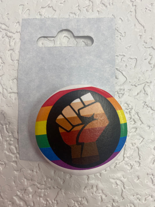 QUEER PEOPLE OF COLOR PRIDE FLAG BUTTON