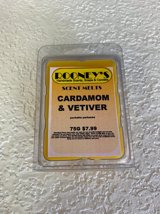 CARDAMOM & VETIVER SCENT MELTS