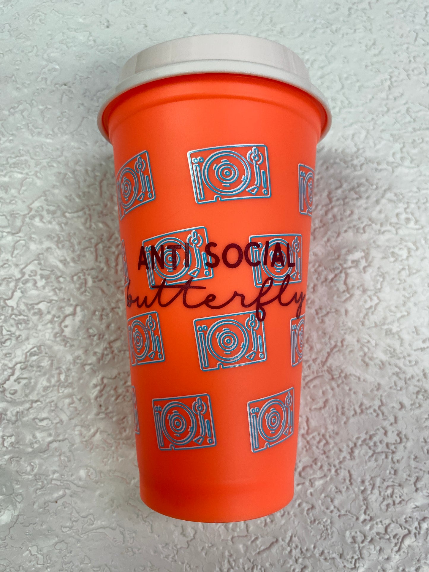 ANTI SOCIAL NEON ORANGE CUP