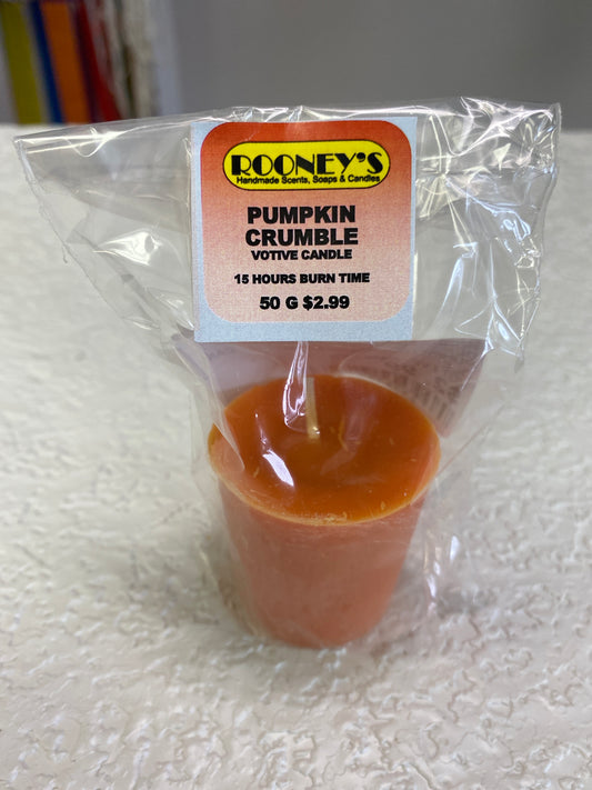 PUMPKIN CRUMBLE VOTIVE CANDLE
