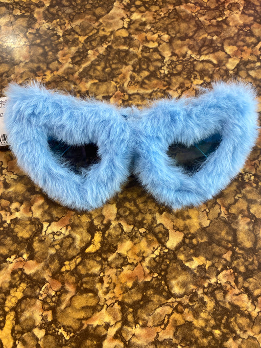 FURRY HEART GLASSES BLUE