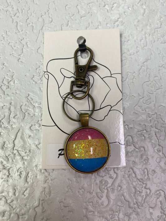 PRIDE GOLD KEYCHAIN
