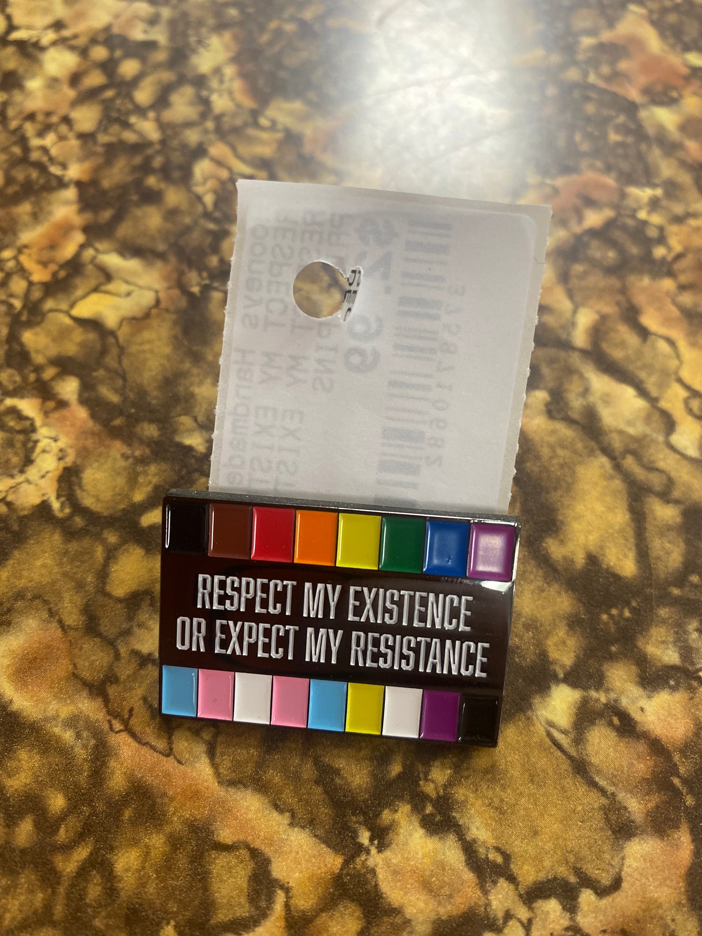 RESPECT MY EXISTENCE PIN