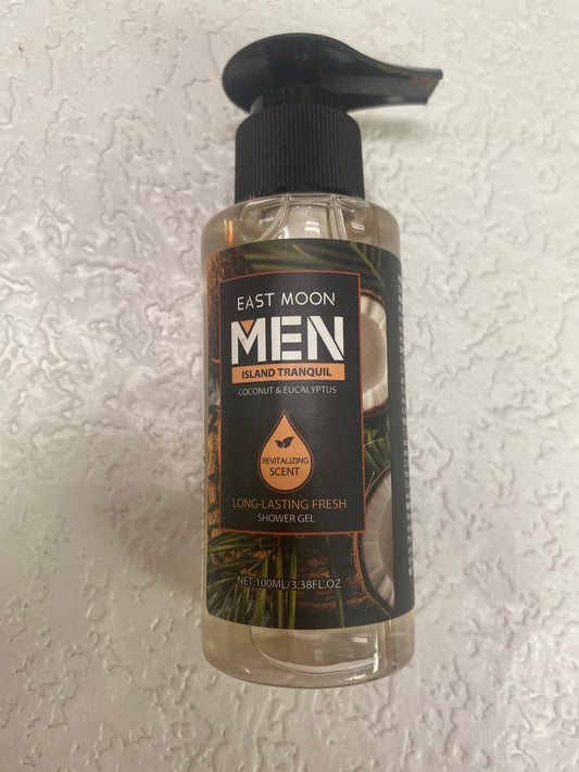 BODY WASH MENS SHOWER GEL EUCAL COCONUT 100ML