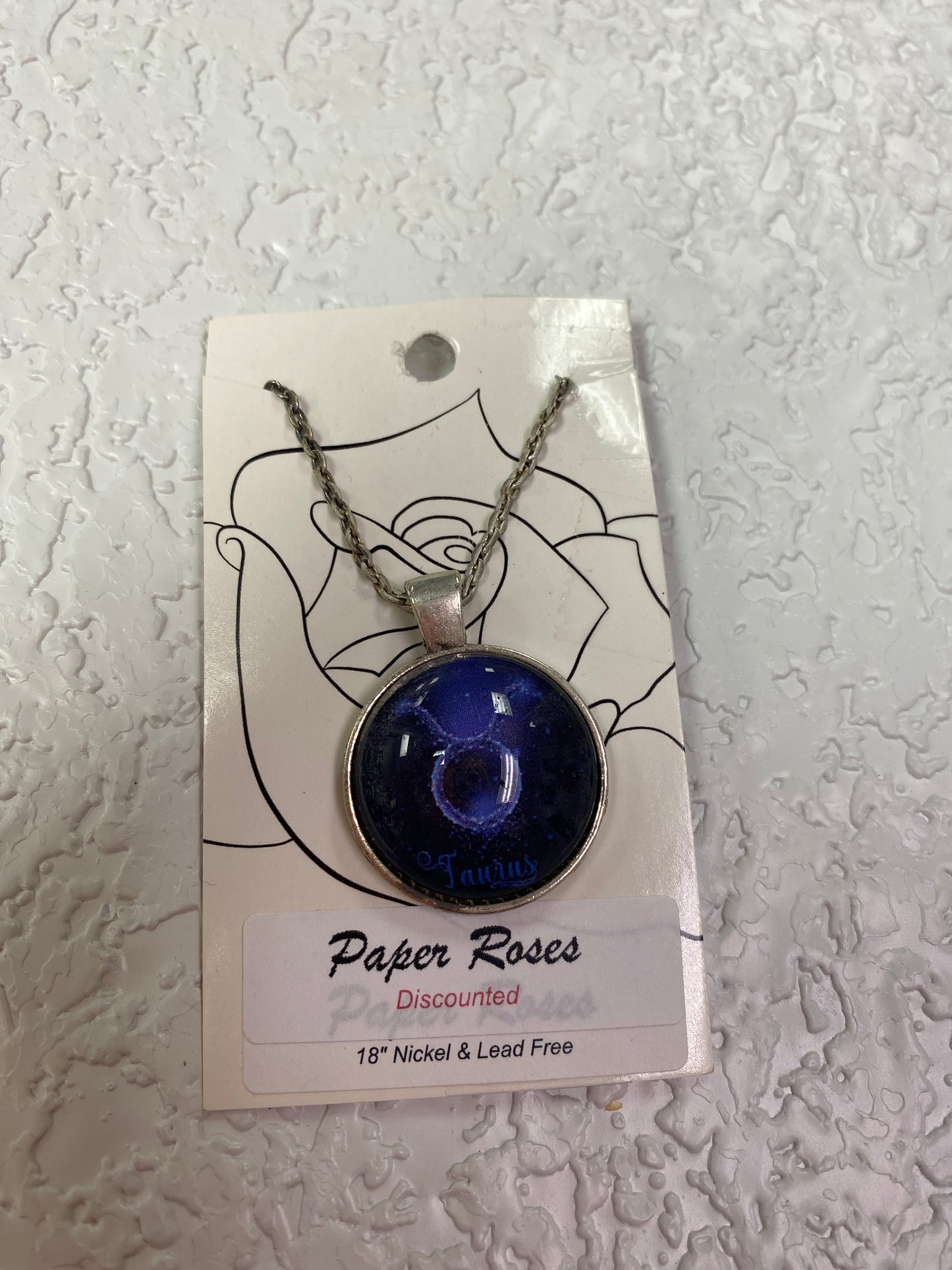 SILVER TAURUS NECKLACE