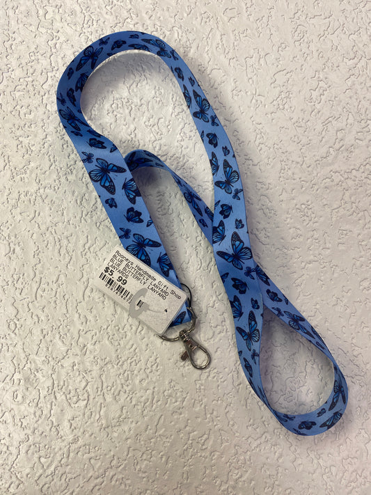 BLUE BUTTERFLY LANYARD