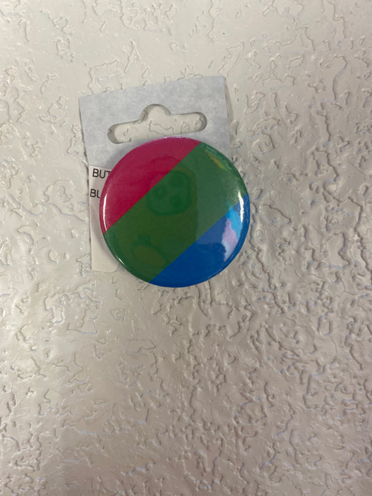 POLYSEXUAL PRIDE FLAG BUTTON