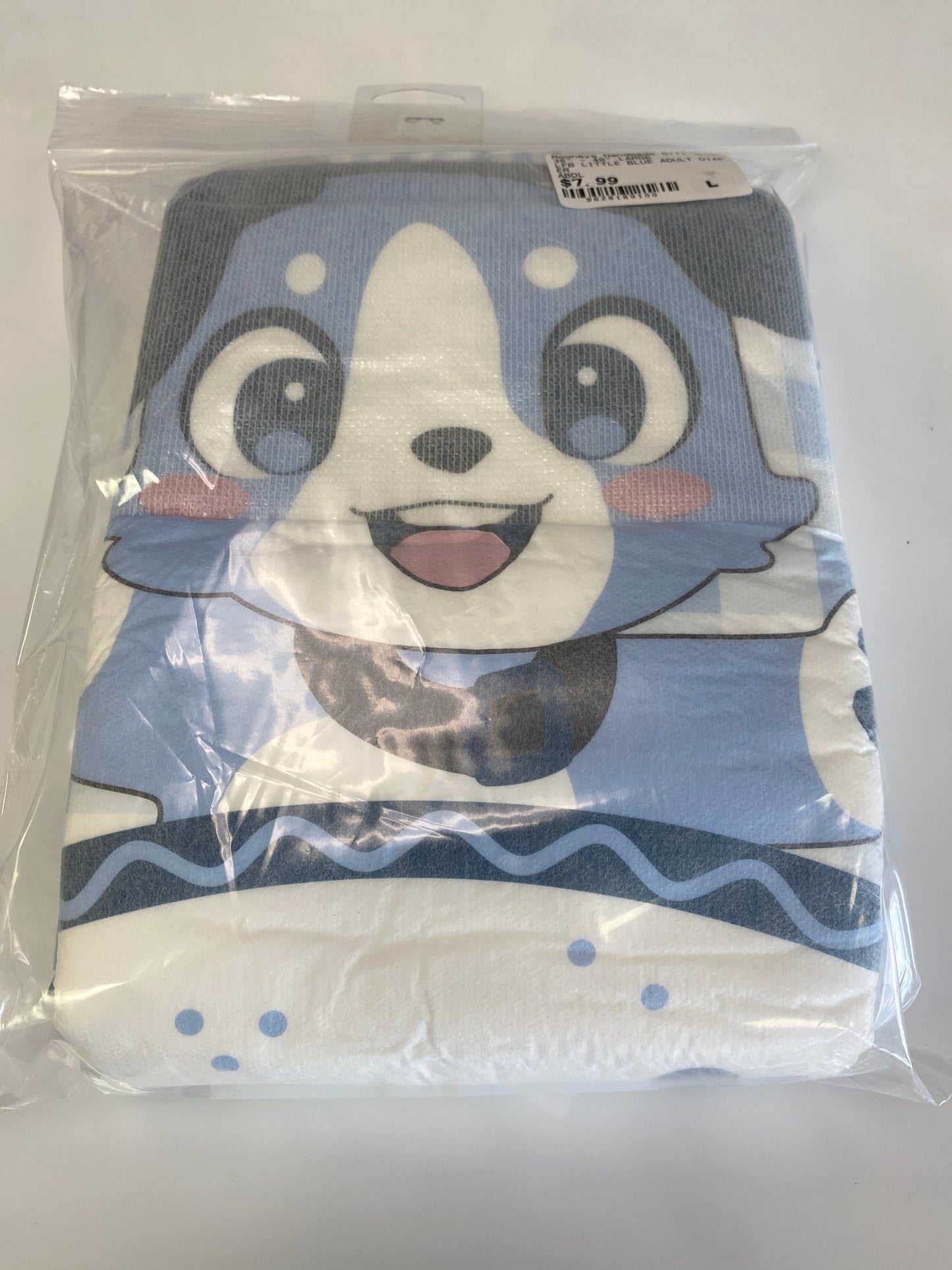 LITTLE FOR BIG LITTLE BLUE BABY FUR DIAPER